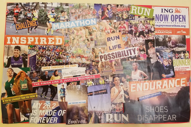 running vision board