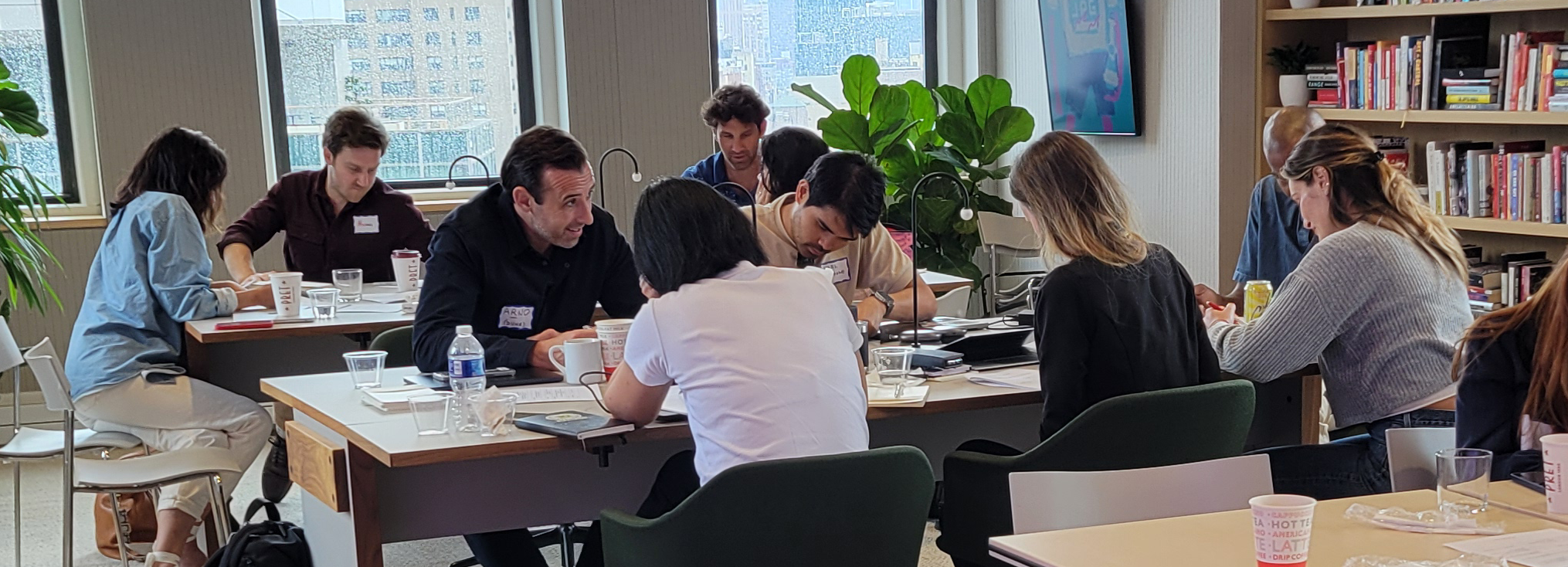 Nada Elkady leading a workshop
